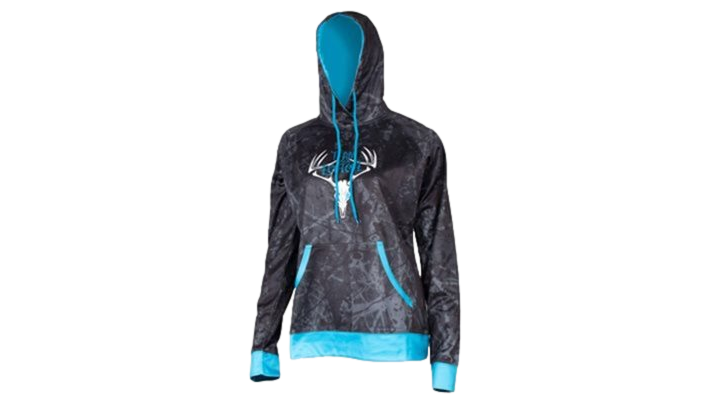 Hoodie pour femme Team Ecotone bleu chevreuil