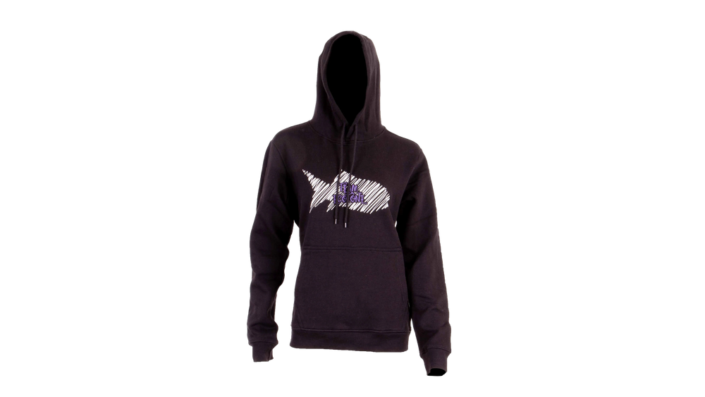 Hoodie femme noir par Écotone
