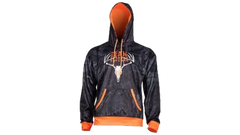 Chandail kangourou Team Écotone noir et orange homme par Écotone