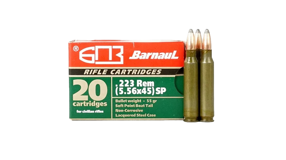 Munitions cal.223 REM 5.56 X 45 55gr soft point Barnaul