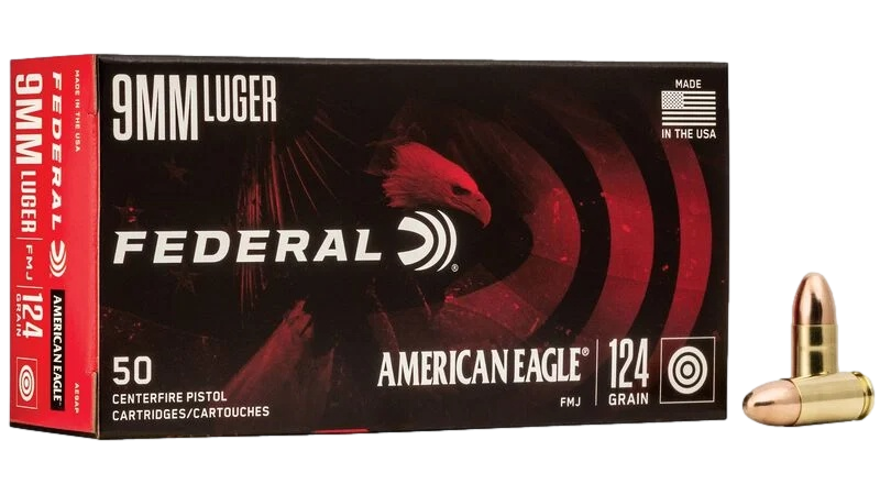 AMERICAN EAGLE LUGER 9MM 124 GR
