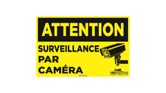 Affiche Attention, surveillance par caméra Par Pronature