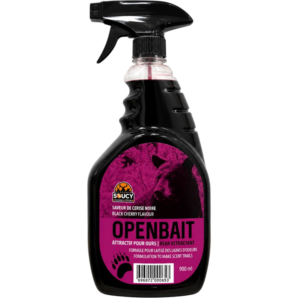 Attractif Pour Ours "Open Bait" À Saveur De Cerise Noire – 900 ml Par Meunerie Soucy
