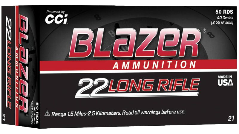 Munitions Blazer Rimfire 22LR par CCI