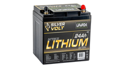 Batterie au lithium rechargeable Lifepo4 24A-12,8V Par Silver Volt