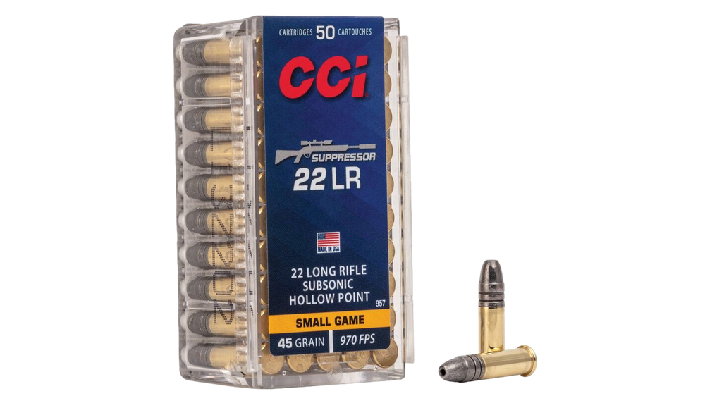 Munitions cal.22LR suppressor 45gr 50/bte CCI
