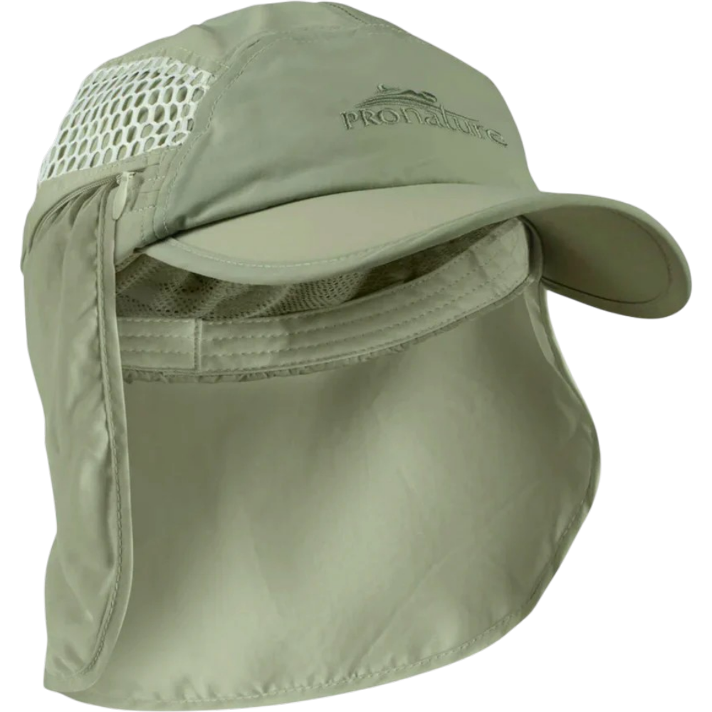 Casquette Avec Rabat De Protection Solaire Unisexe – Olive Par Pronature