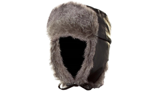 Chapeau de fourrure synthétique/simili cuir par GKS