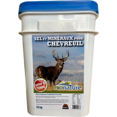 Chaudière de sel et minéraux Pour Chevreuil À  Saveur De Pomme – 15 kg Par Meunerie Soucy