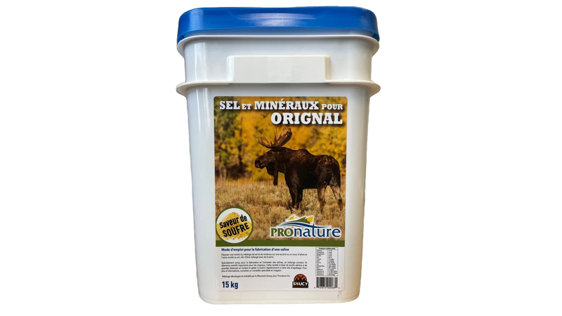 Chaudière de sel et minéraux pour orignaux - 15 kg PAR MEUNERIE SOUCY