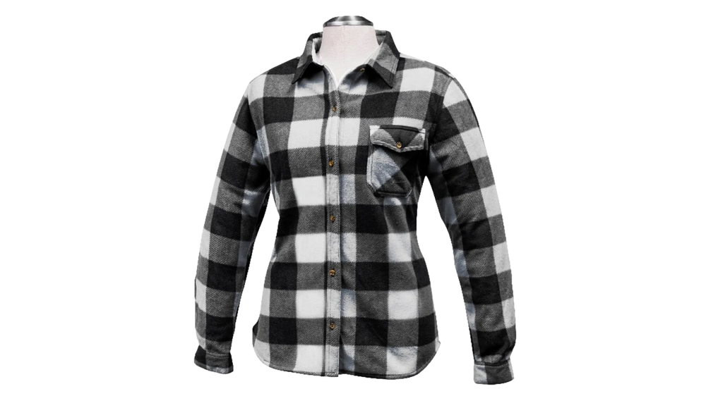 Chemise à carreaux en polar femme par Misty Mountain
