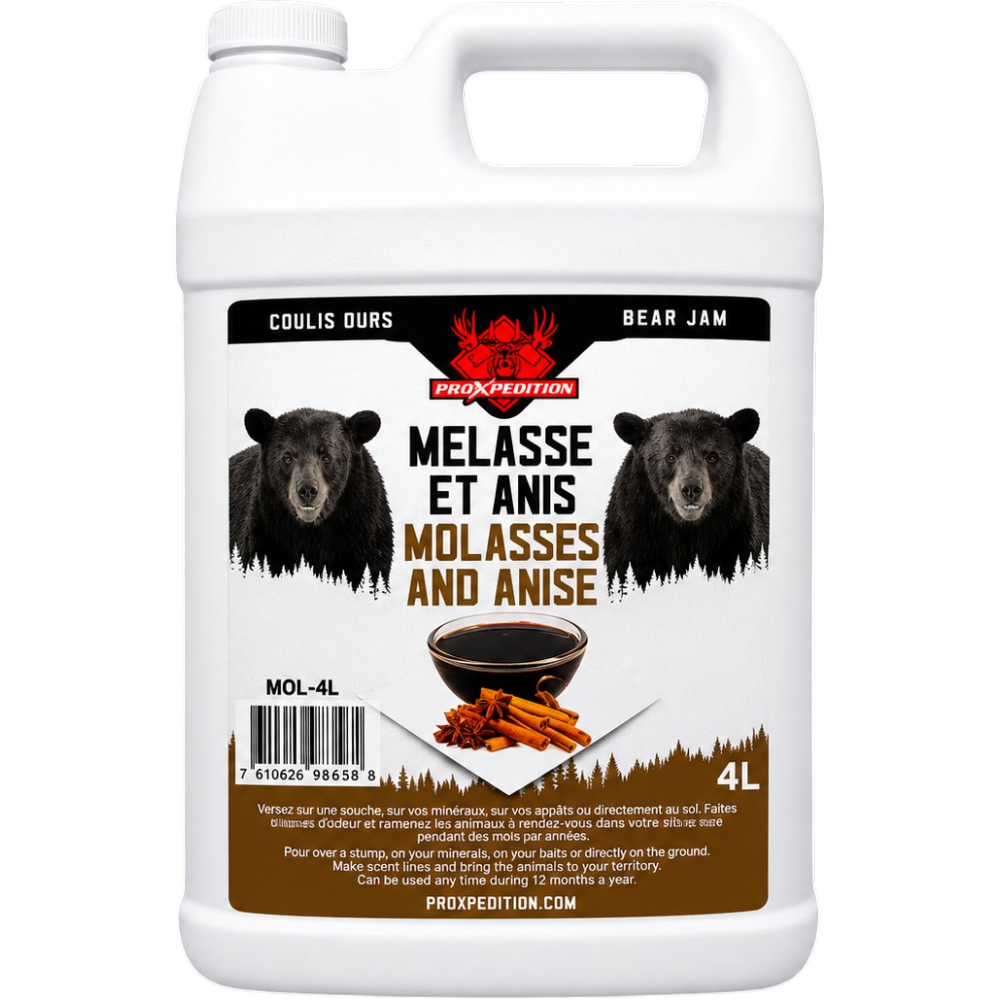 Coulis Attractif Pour Ours – À Saveur Mélasse & Anis – 4 L Par ProXpédition