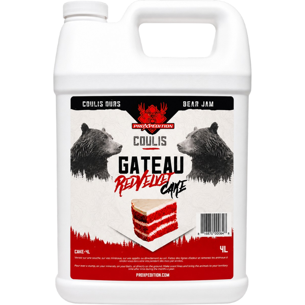 Coulis Attractif Pour Ours – À Saveur Red Velvet – 4 L Par ProXpédition