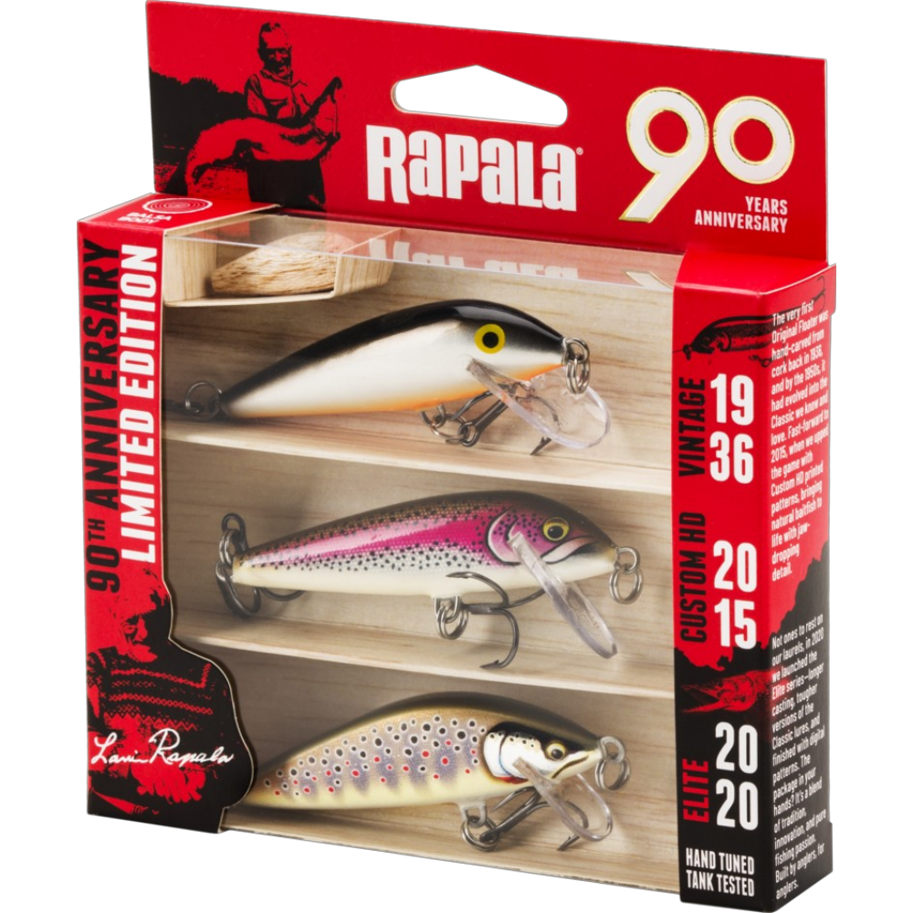 Ensemble De 3 Poissons Nageurs "Countdown" – 90e Anniversaire Par Rapala
