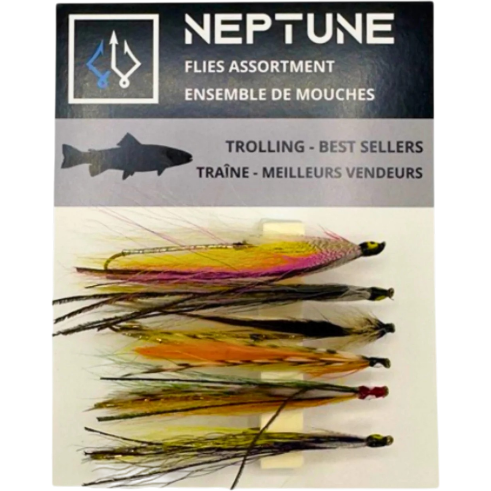 Ensemble De Mouches Pour La Traîne "Meilleurs Vendeurs"  Par Neptune