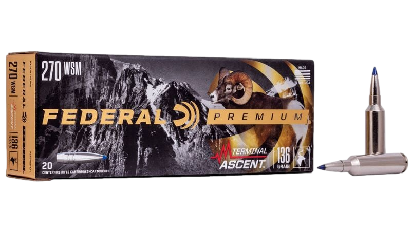 FEDERAL MUNITION TERMINAL ASCENT CAL.270WSM  136gr