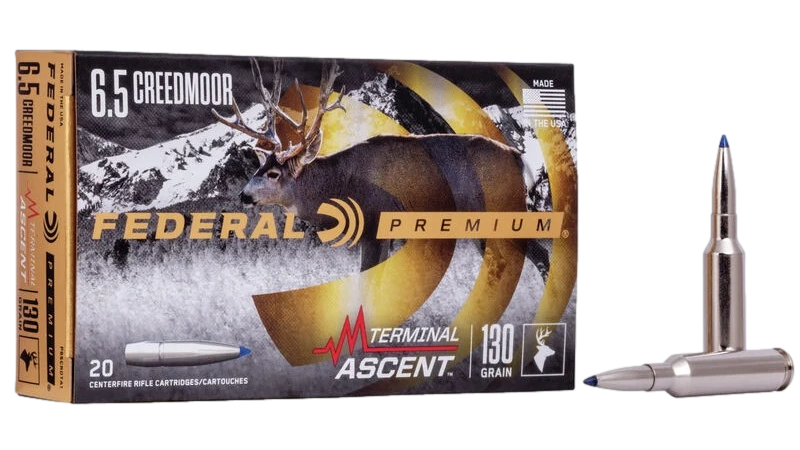 Munitions Federal Premium cal. 6"5 CREEDMORE 130 gr. Terminal Ascent