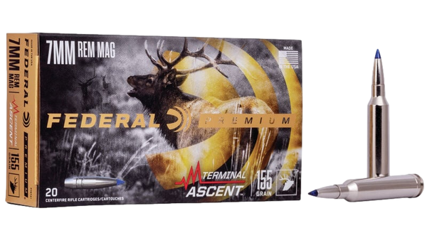 Munitions Federal Premium Cal. 7 mm Rem Mag 155 gr. Terminal Ascent