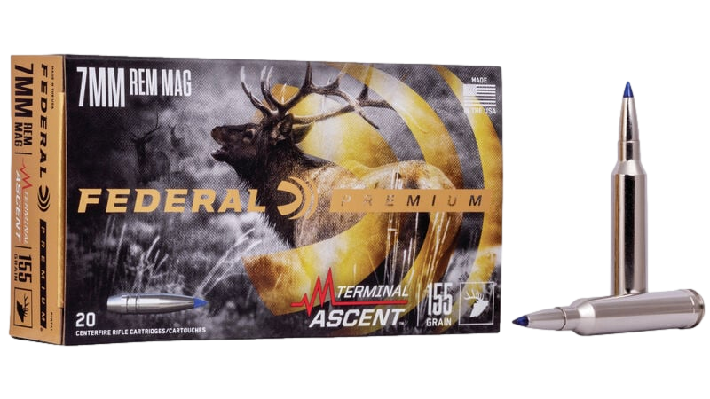 Munitions Federal Premium Cal. 7 mm Rem Mag 155 gr. Terminal Ascent