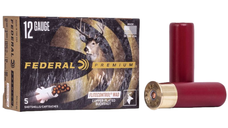 Munitions 12ga 3'' 12 pellets-00 Buckshot Federal