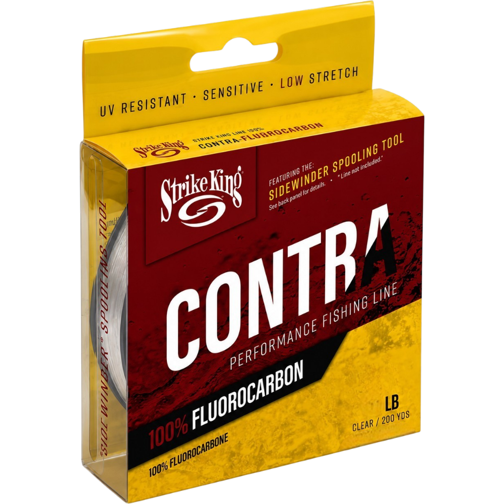 Fil De Pêche Fluorocarbone "Contra" – 200 Verges Par Strike King