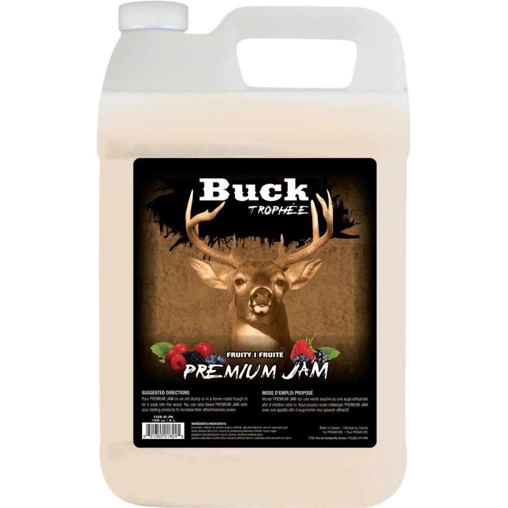 Gelée Sucrée & Salée Premium Jam Pour chevreuil À Saveur Fruité – 4 L Par Buck Trophée