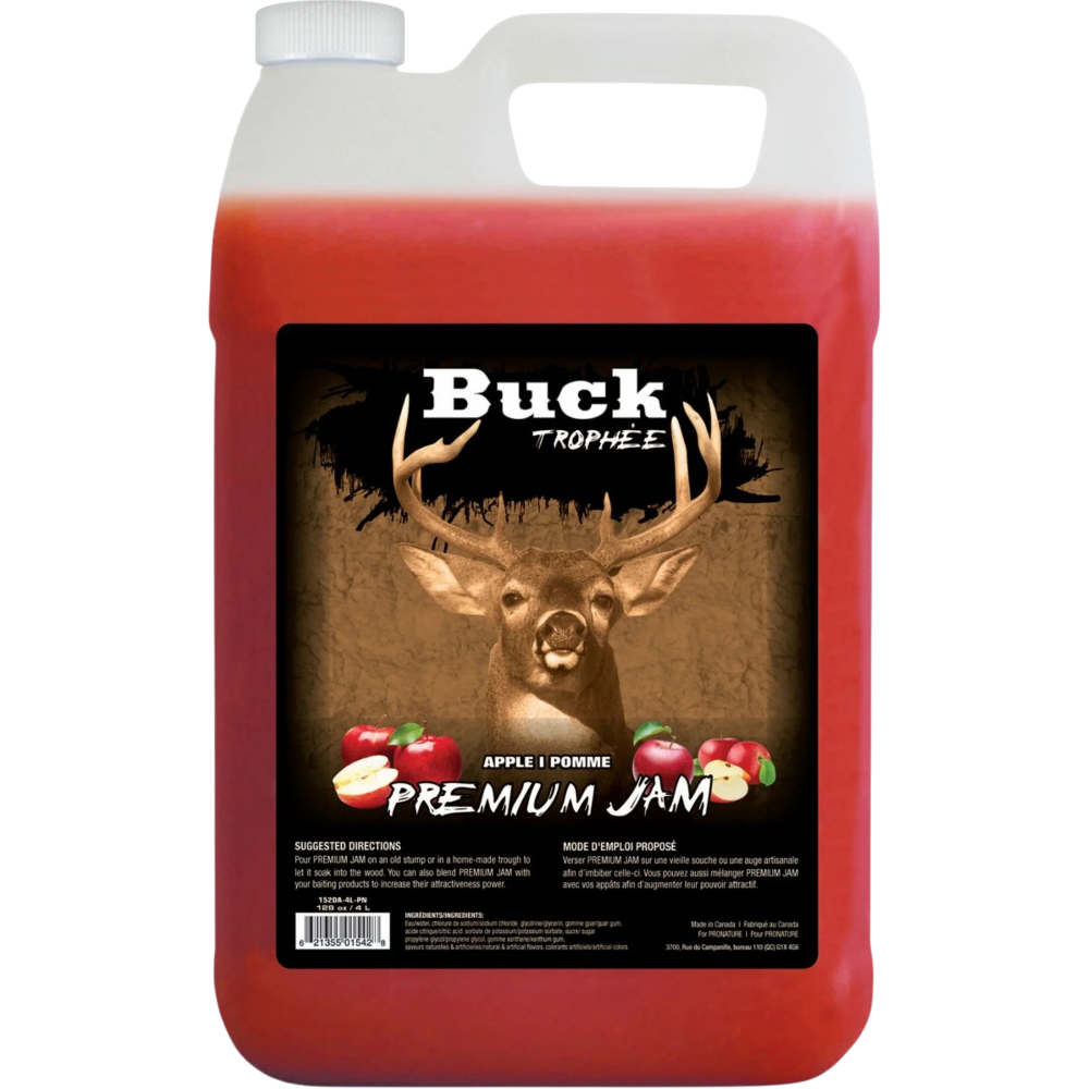 Gelée Sucrée & Salée Premium Jam Pour chevreuil À Saveur De Pomme – 4 L Par Buck Trophée