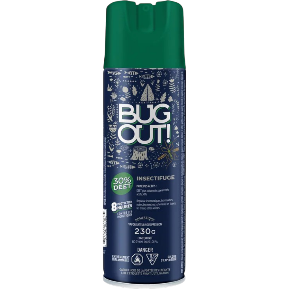 Insectifuge En Aérosol "30 % Deet" Par Bug Out