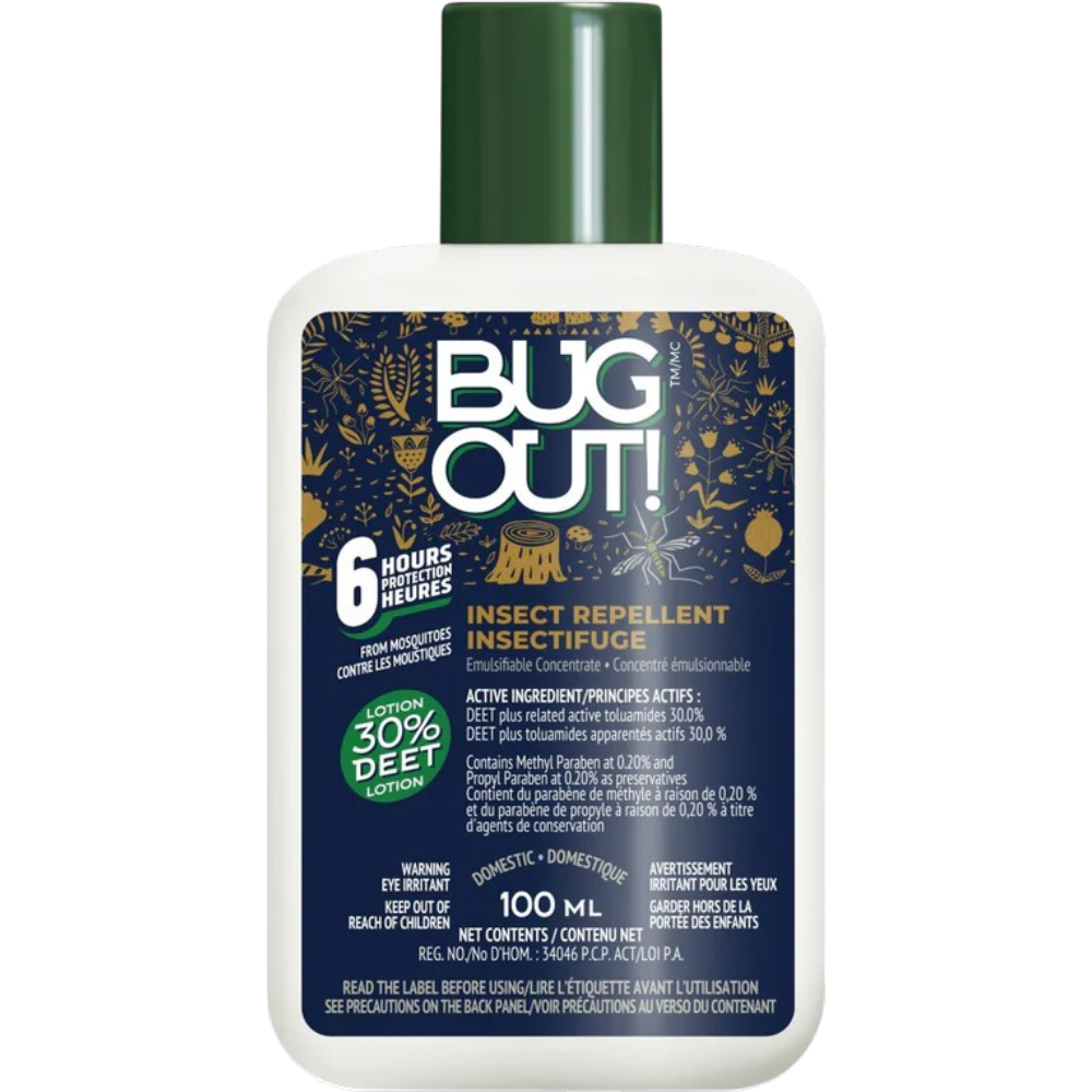 Insectifuge En Lotion "30 % Deet" Par Bug Out