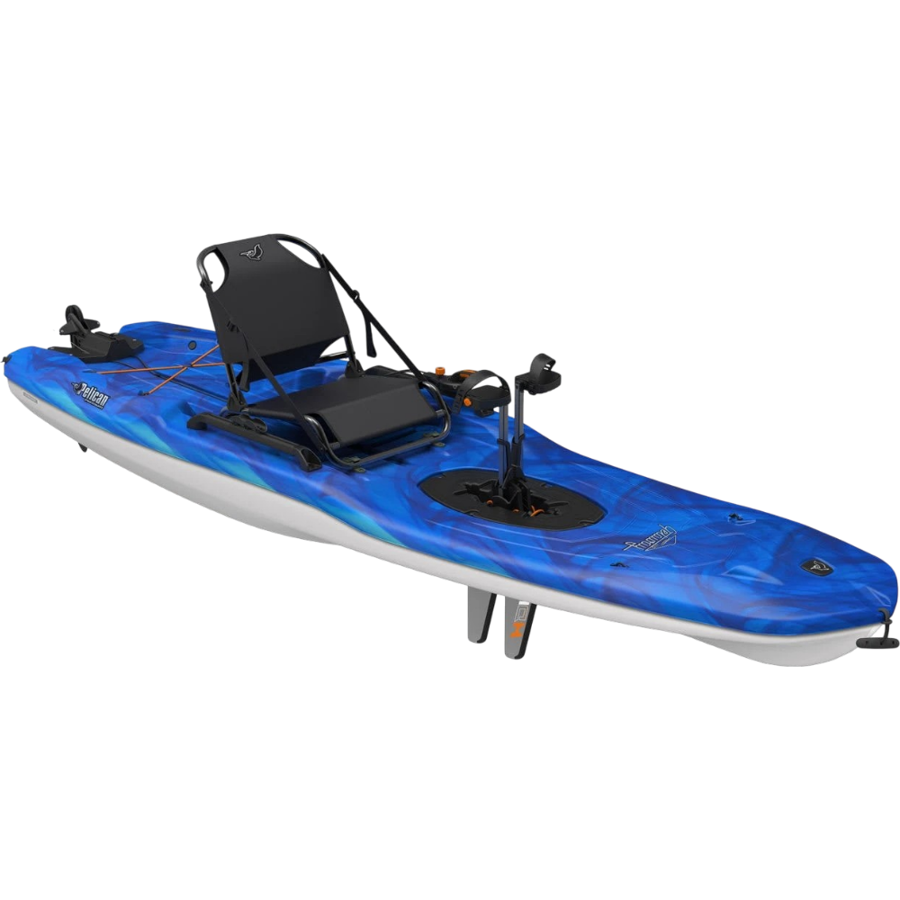 Kayak À Pédales Récréatif "Getaway 110 HDII" – Vapor Deep Bleu/Blanc Par Pelican