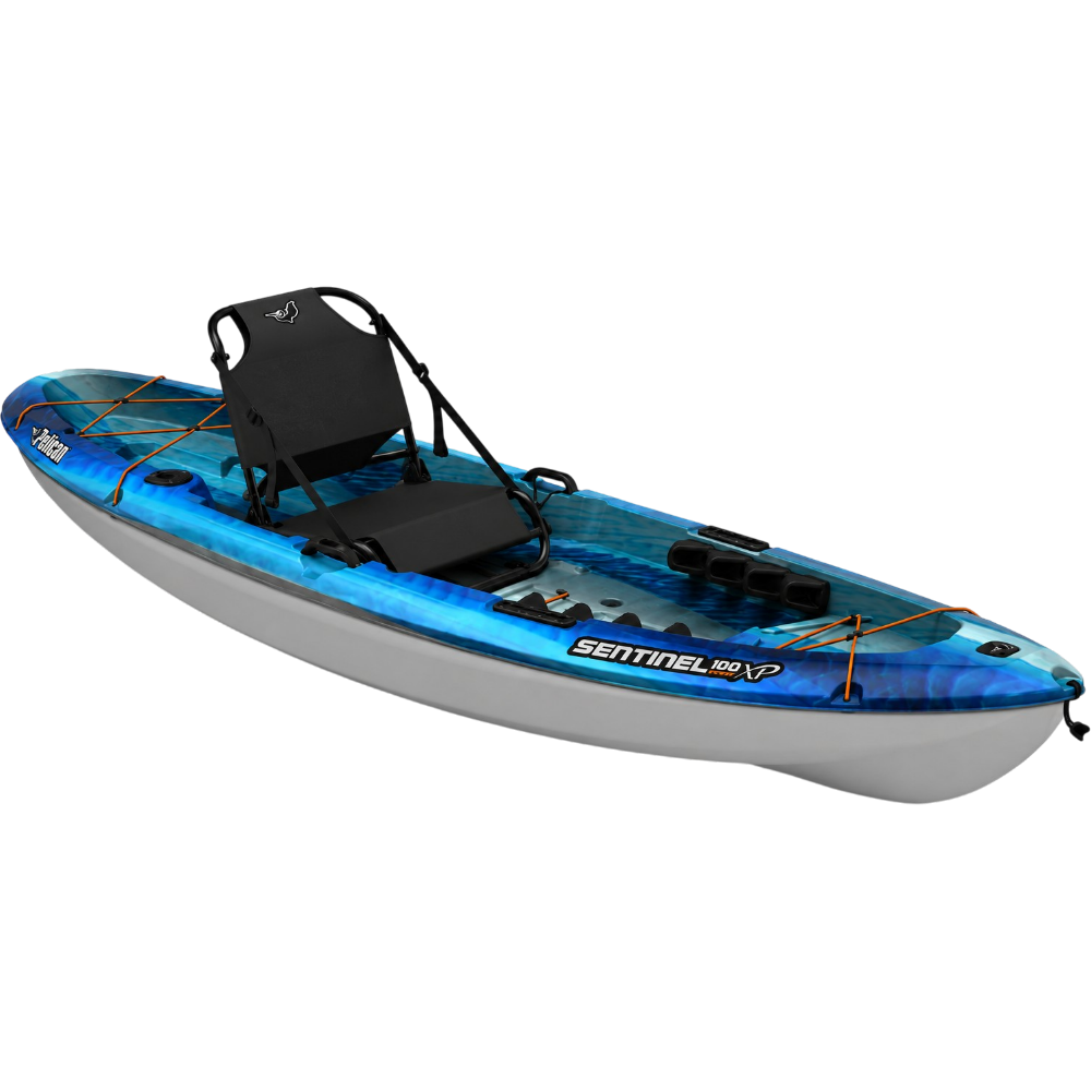 Kayak De Pêche "Sentinel 100XP Angler" – Zoom Neptune/Tin Gris Par Pelican