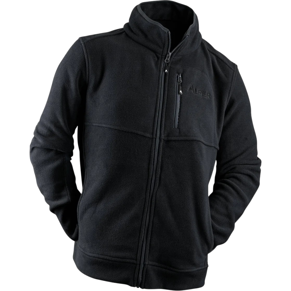 Manteau En Polar "Vars" Noir Pour Homme Par Alper
