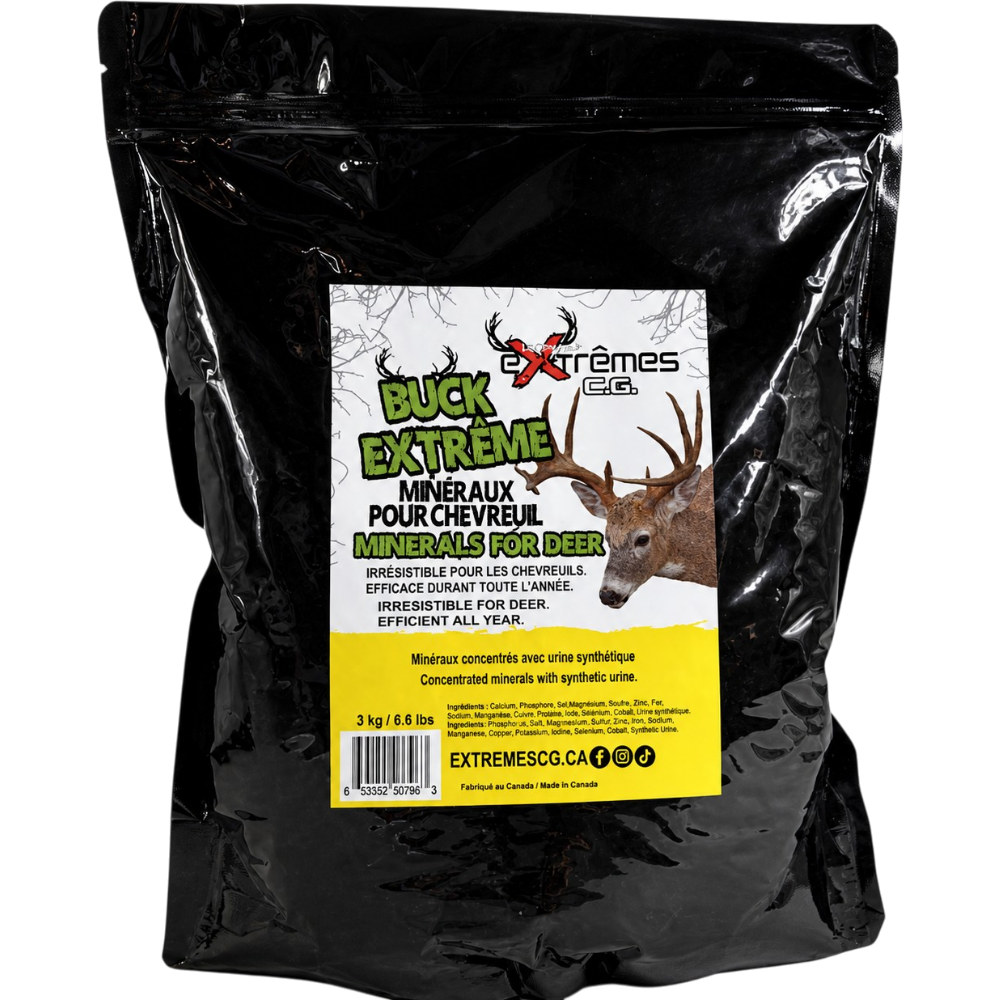 Minéraux "Buck Extrême" Pour Chevreuil – 3 kg Par Extreme C.G.