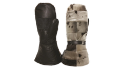 Mitaine longue en loup marin naturel unisexe par Bilodeau