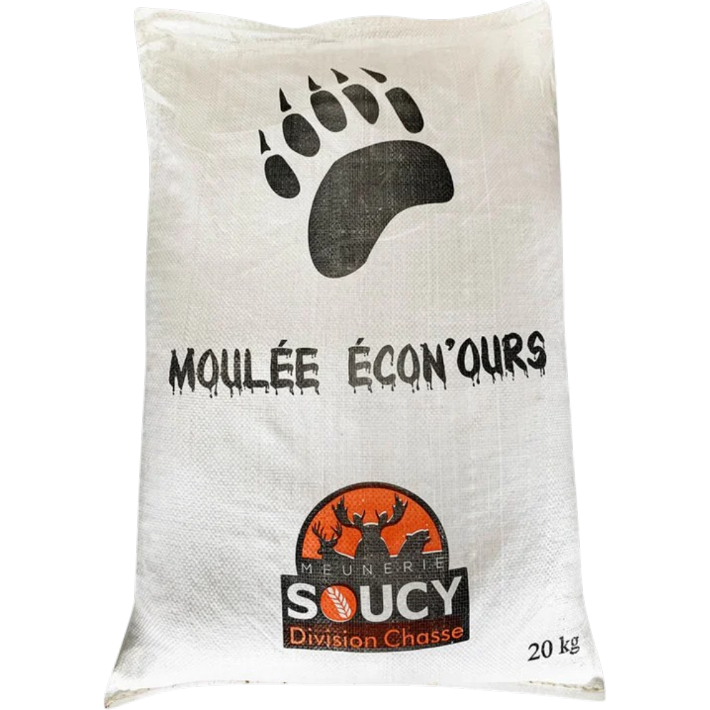 Moulée Pour Ours Mélassée "Écon'ours" – 20 kg Par Meunerie Soucy