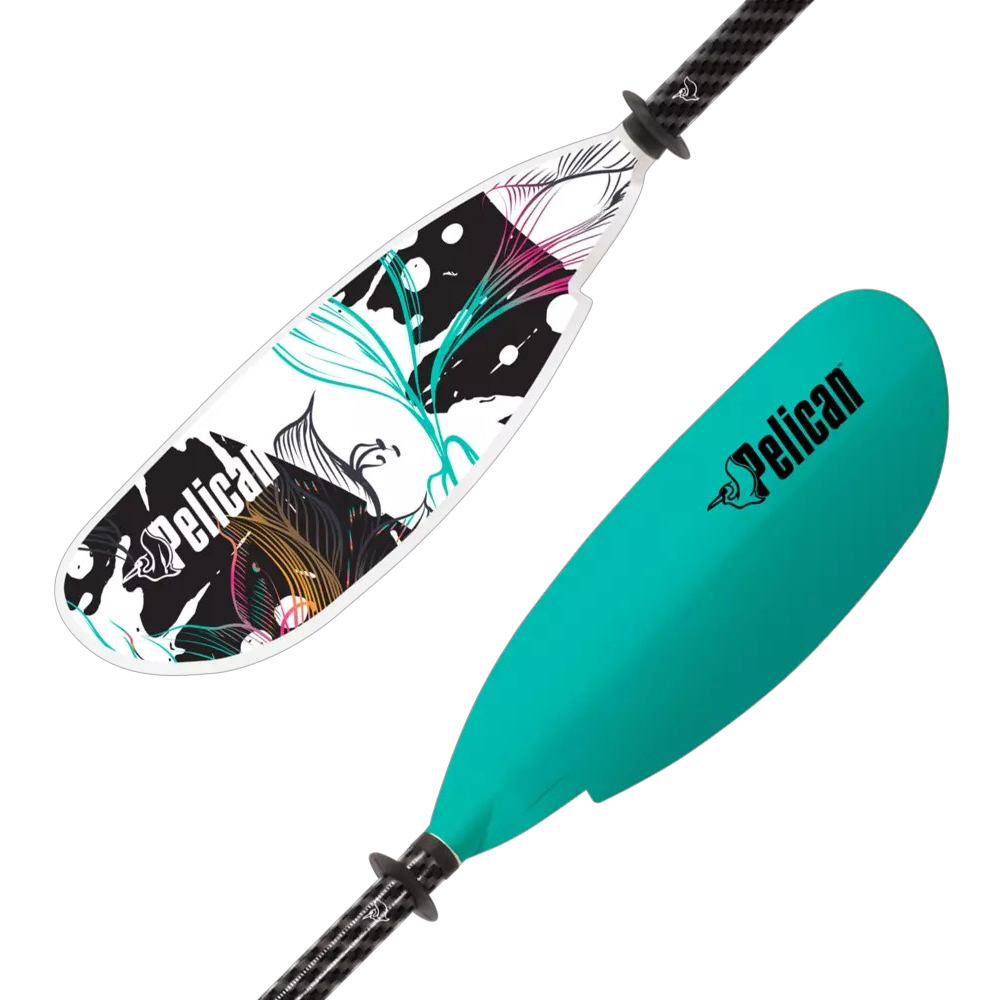 Pagaie De Kayak Réglable "Symbiosa" Bleu Sarcelle Clair – 90,5” À 94,4” Par Pelican