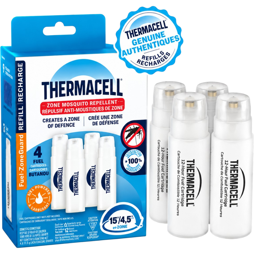 Recharge De Répulsif À Moustiques Au Butane "Fuel‑ZoneGuard" – 48 Heures Par Thermacell