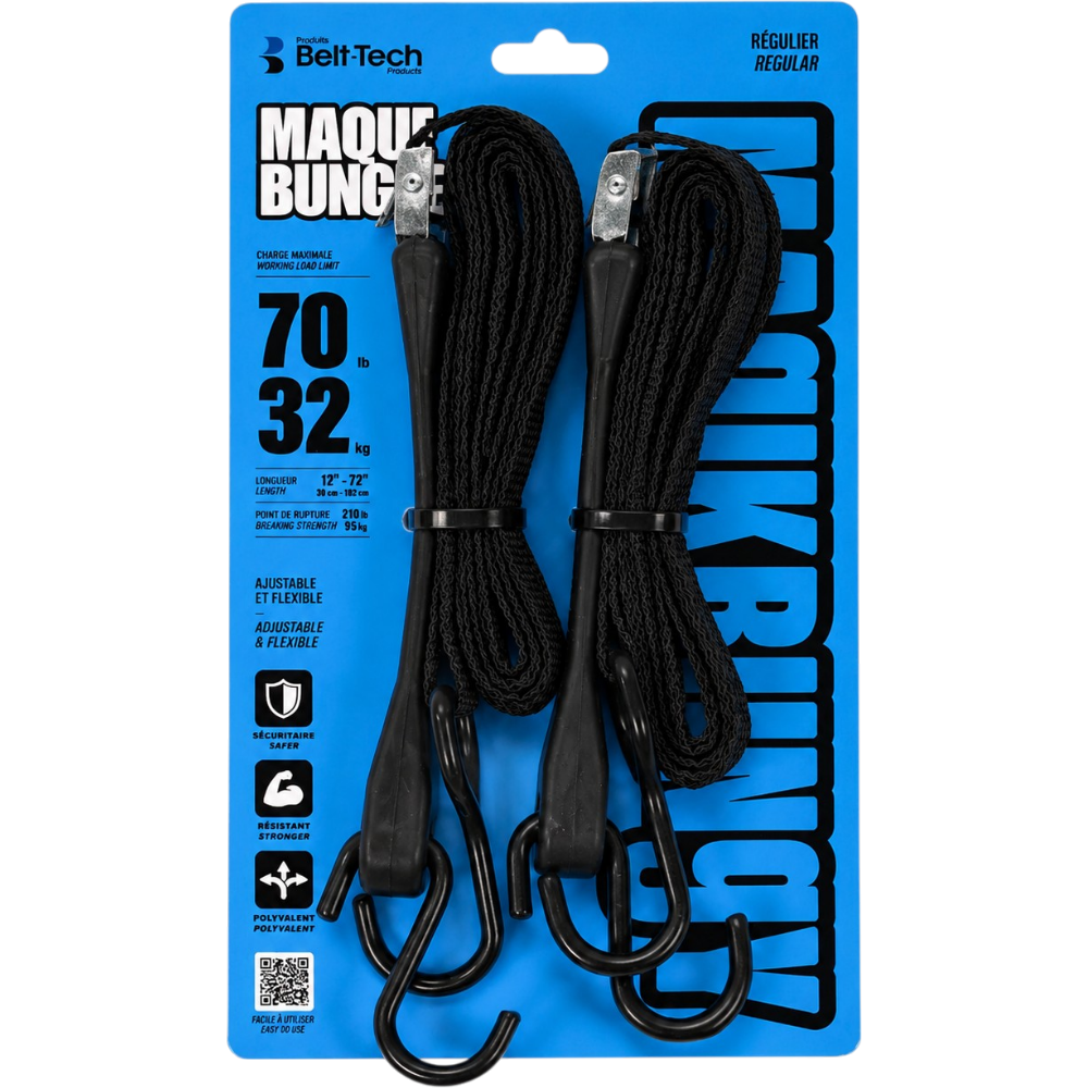 Sangle Régulière "Magik Bungy" 152 mm – Paquets De 2 Par Magik Bungy