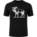 T-Shirt "Moose" Noir Pour Homme Par Pronature