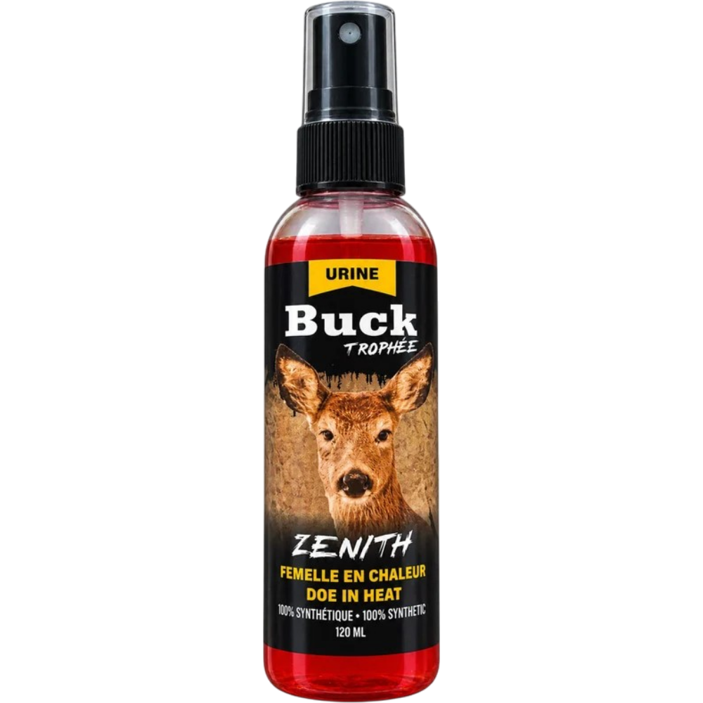 Urine synthétique de femelle en chaleur pour chevreuil "Zénith" – 120 ml Par Buck Trophée