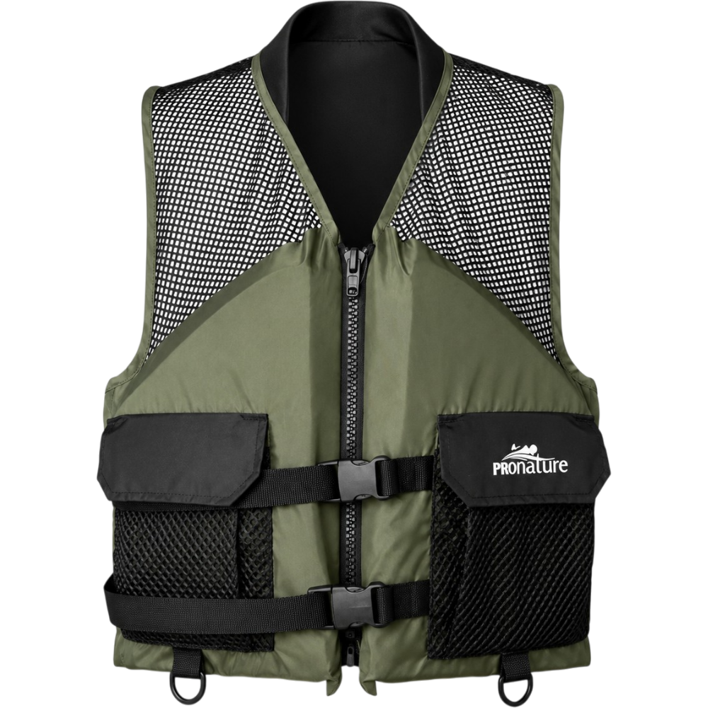 Veste De Flottaison "Aérée" (VFI) Kaki Par Pronature
