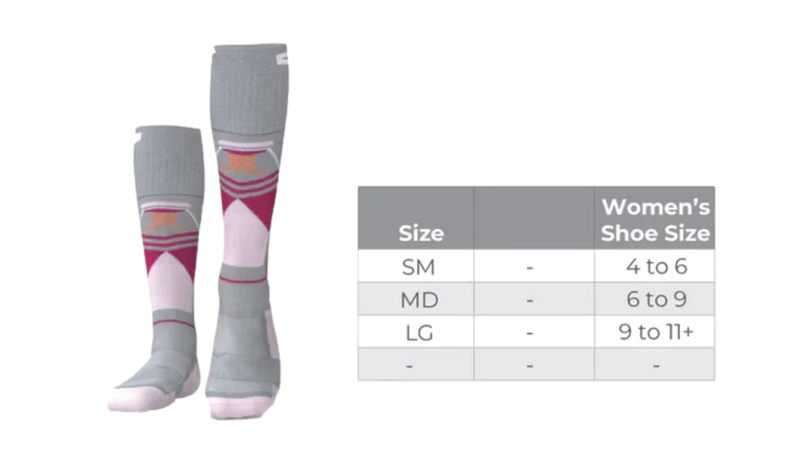 Chaussettes chauffantes mérinos "Premium 2,0" pour femme par Mobile Warming