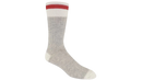 Chaussettes de laine gris/rouge médium Par Coldfield