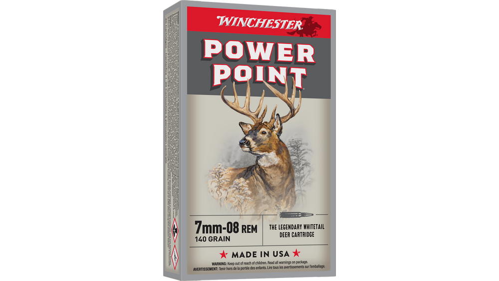 WINCHESTER 7MM-08 REM 140GR. POWER-POINT