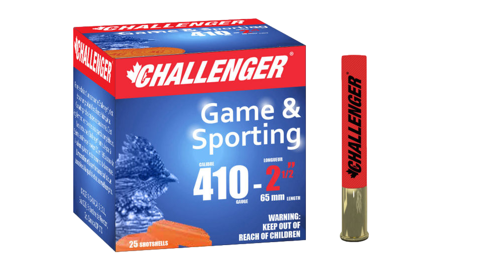 Challenger Cartouche 410 Ga. 2 1/2 Standard Load 1/2oz. HT410 # 4 20x25