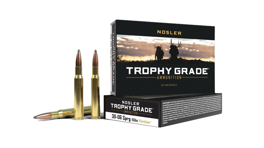 Munitions 30-06 Sprg 150 gr. Partition Nosler Trophy Grade