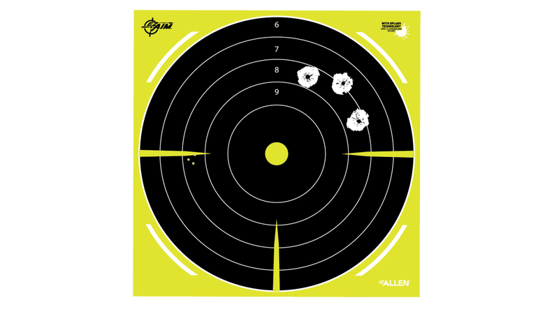 Cible Bullseye EZ-Aim Splash de Allen (paq. de 8)