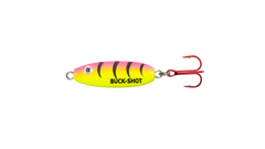 Buck-shot rattle spoon 1/2oz bubblegum tiger Northland