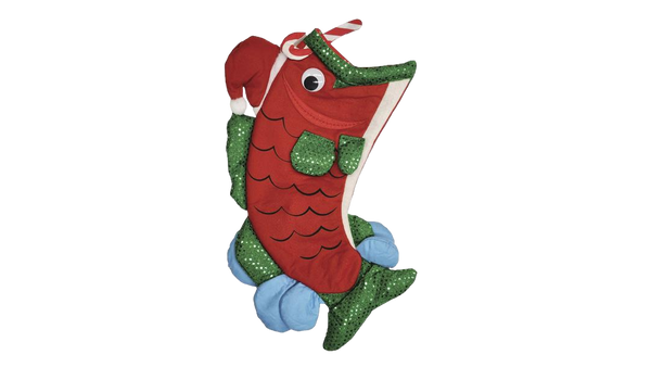 Bas de Noël en forme de poisson