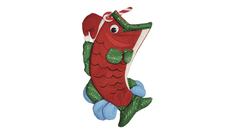 Bas de Noël en forme de poisson
